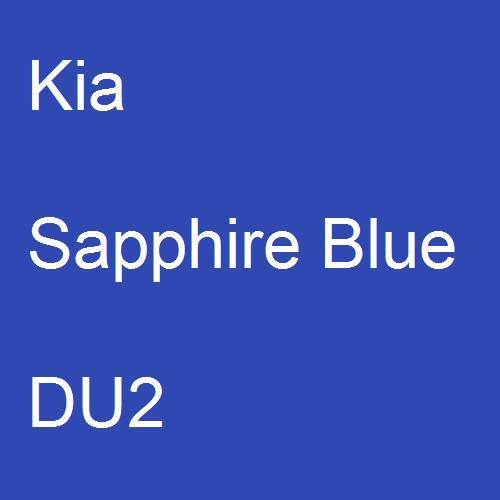 Kia, Sapphire Blue, DU2.